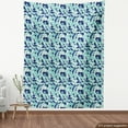 thumbnail image 4 of Ambesonne Geometric Fabric by the Yard Upholstery, Abstract Stripes Print, 3 Yards, Seafoam Dark Lavender, 4 of 5