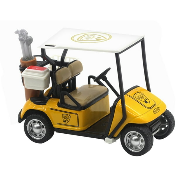Mini Golf Model Diecast Metal Golf Cart Models Pullback Action Cart