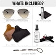thumbnail image 5 of Ray-Ban RB3025 AVIATOR GRADIENT Pilot Shaped Non-Polarized Sunglasses for Men & Women - Includes Official RAYBAN Eyewear Kit - Ideal Formal & Casual Wear Sunglasses - Grey Gradient Lens, 5 of 7