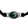 thumbnail image 2 of Dragon Slayer Fantasy Gaming Novelty Suede Leather Metal Bracelet, 2 of 4