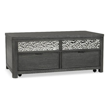 Furniture of America Selyra Wood Lift-Top Coffee Table in Gray