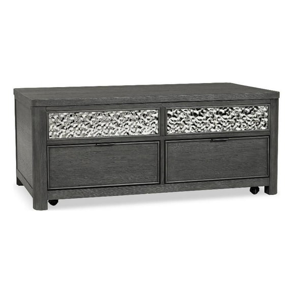 Furniture of America Selyra Wood Lift-Top Coffee Table in Gray