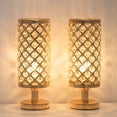 thumbnail image 5 of 2pcs Modern Gold K9 Crystal Table Lamp Nightstand Desk Reading Lamp Decorative, 5 of 5
