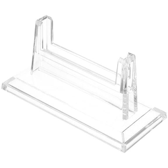 WEAVILUX Transparent Plastic Baseball Card Holder Stand with Magnetic Support for Home Display