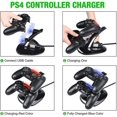 thumbnail image 4 of Ps4 Controller Charger, Dual Usb Fast Charging Console Controller With Led Indicator For Playstation 4 Ps4/ps4 Slim Pro, 4 of 5