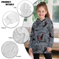 thumbnail image 6 of Psesaysky Girls Sweatshirt Long Sleeve Hoodie Dress Pullover Sweater Oversized Dachshund Golf Cart Print Clothes Kids Outfits Tops with Pocket for 9-10 Years, 6 of 7