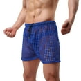 thumbnail image 3 of Men's Sexy Hollow Boxer Shorts Lingerie Lounge Boxers Underwear Pajamas, 3 of 5