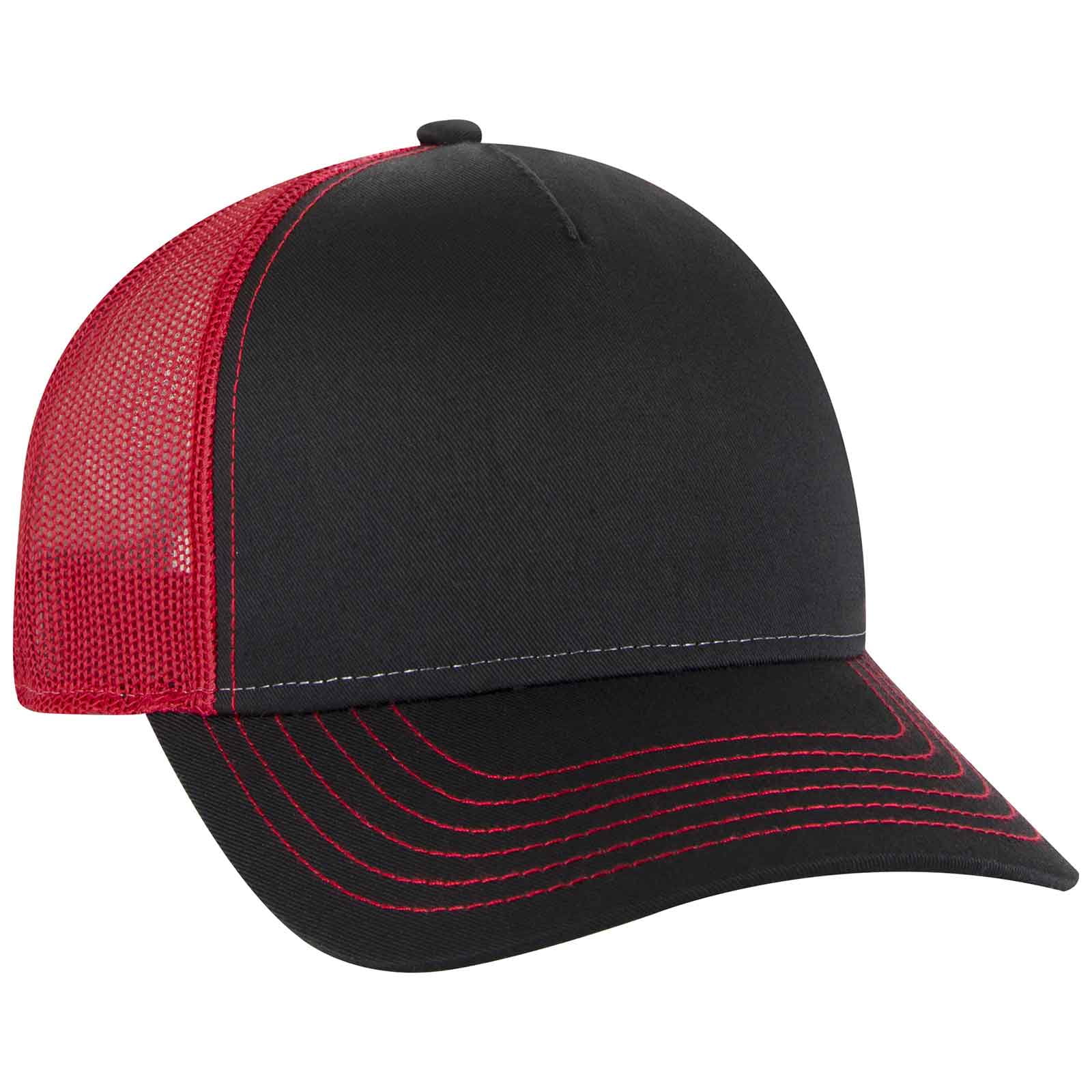 Panel Low Profile Mesh Back Trucker Hat 