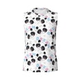 thumbnail image 6 of Lsque Panda Bear1 Print Men's Cotton Blend Sleeveless Muscle Shirts (S-3XL)- Moisture Wicking, Odor Protection, UPF 30+,Large, 6 of 8