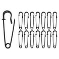 thumbnail image 1 of Uxcell 30 piezas de alfileres de seguridad de 50 mm, alfiler de seguridad grande electrochapado para ropa, negro, 1 of 6