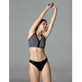 thumbnail image 3 of Balanced Tech Women's 3 Pack Seamless Low-Rise Bikini Panties - Blackberry/Black/Violet - Large, 3 of 5