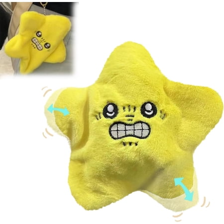 Angry Star Plush Moving, Angry Starfish Toy, Angry Star Face Plush, Angry Star Car Plush, Moving Star Plush, Shooting Star Plushies Toy, Star Plush Hanging Toy, Fun Toy