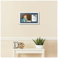 thumbnail image 2 of ArtToFrames Collage Photo Picture Frame with 1 - 8x10, 5x7" Openings, Framed in White with Delft Blue and Black Mats (CDM-3966-190), 2 of 8