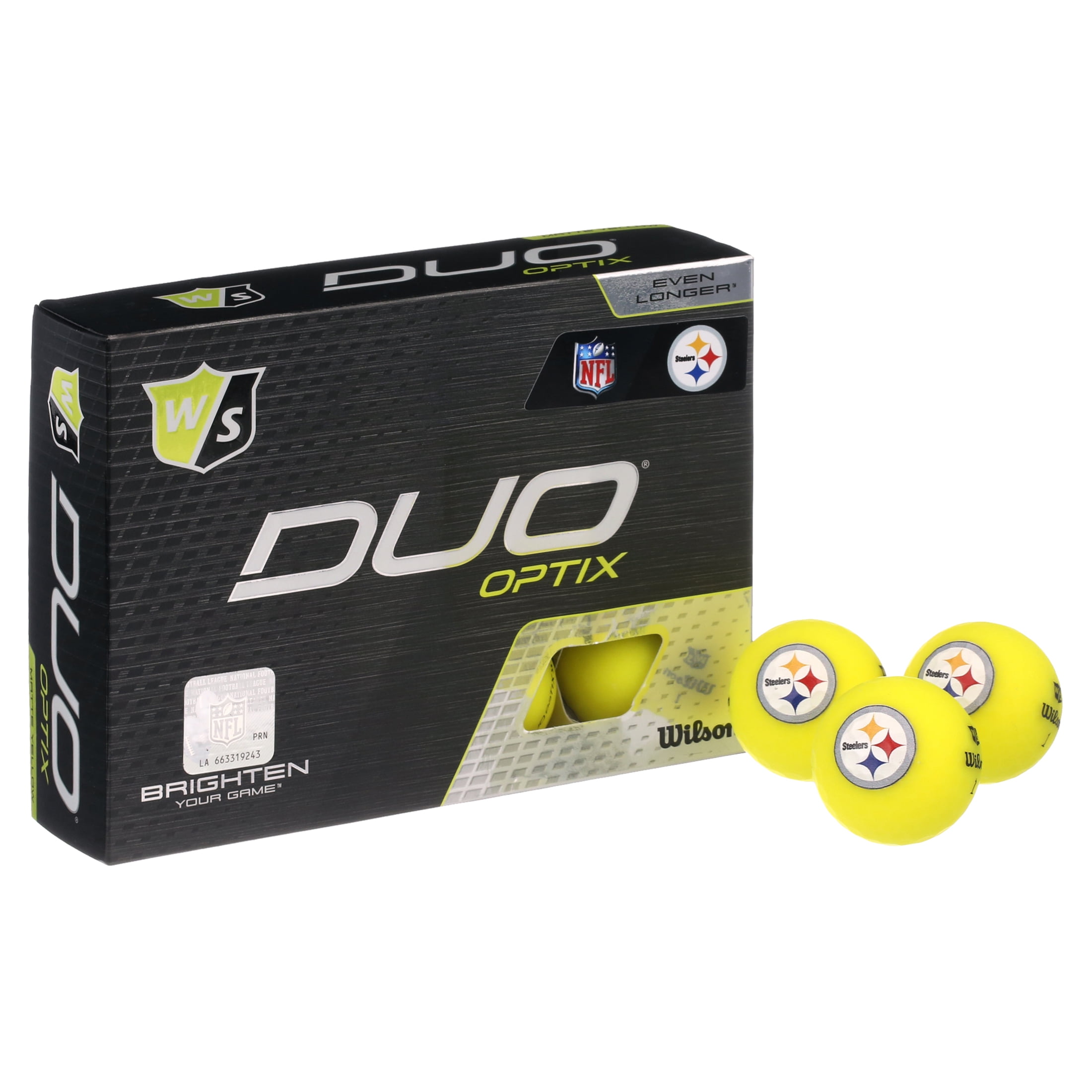 Wilson Staff Duo Optix Orange NFL Golf Balls Cleveland Browns 12 Count Box  NEW