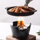 thumbnail image 2 of 1 pieza de utensilios para barbacoa, parrilla para asar, bandeja para barbacoa de interior (negra), 2 of 8