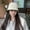 D-233 white black edged bucket straw hat, variant on Japanese Foldable Fisherman Hat Women's Korean Edition Instagram Sunshade And Sunscreen Hat Simple Color Block Milk Silk Woven Bucket Hat