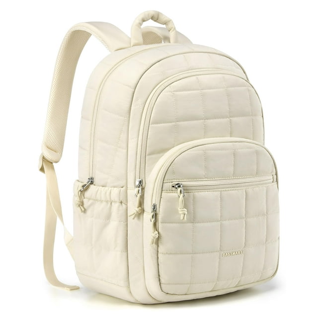 Mochila BAGSMART Acolchada Resistente al Agua 40x30x20 cm Beige