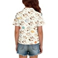 thumbnail image 6 of Grblisyd Girls Short Sleeve Polo Shirts Kids Cute Animal Print School Uniform Polo Shirt 10-12 Years, 6 of 6