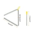 thumbnail image 2 of Unique Bargains 14' Musical Steel Triangle Percussion, 2 Pcs with Stick for Drum Set, 2 of 4