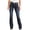 Blue2, variant on APEXFWDT Womens Chic Floral Embroidered High-Rise Bell Bottom Flare Jeans Plus Size Boot Cut Leg Long Denim Pants Vintage Denim Jean Pants