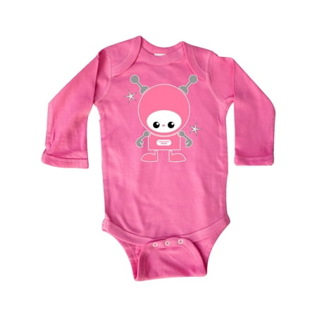 

Inktastic Space Robot Girl Astronaut Gift Baby Girl Long Sleeve Bodysuit