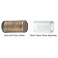 thumbnail image 3 of CRL SDKP212ABR Antique Brass Cylinder Style Single-Sided Shower Door Knob With Plastic Sleeve, 3 of 3