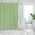 thumbnail image 5 of Cinvoph 72"x72" Plain Color Shower Liner Curtain - Waterproof Waffles Weave Thickened Shower Curtain, Simple Solid Style Curtain Decor for Bathroom with 12 Grommets, Green, 5 of 7
