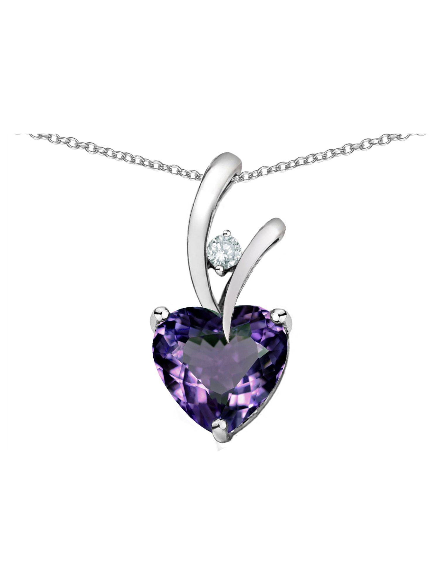 Heart Shaped 8mm Simulated Alexandrite 