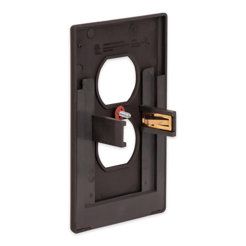 Westek LCR-CCDO-DB Nightlight Wall Plate LumiCover Aged Bronze Bronze 2 gang Plastic Duplex Outlet Aged Bronze
