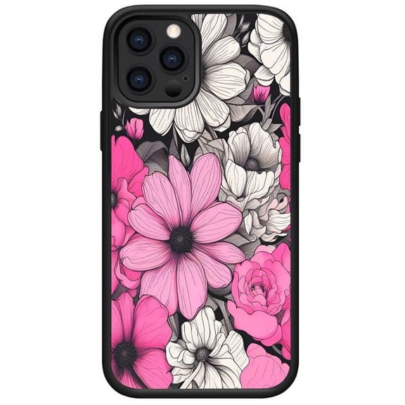 Compatible with iPhone 11 Pro case Soft TPU Glossy Flower Pattern Phone Case for Women and Girls