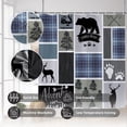 thumbnail image 6 of 72x84inch Jungle Adventure RV Shower Curtain Rustic Lodge Forest Bear Moose Deer Elk Retro Bath Curtain Set Waterproof Fabric Washable Bathroom Curtain Accessories for Home Bathroom Decor, 6 of 6
