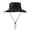 Black, variant on Women Men Sun Hat Mesh Breathable Wide Brim UPF 50 Hat For Fishing Beach Garden All Season Use