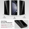 thumbnail image 3 of Tianle for Samsung Galaxy Z Fold 5 Case with Privacy Screen Protector, Built-in Adjustable Kickstand & Magnetic Hinge Protection All-Inclusive Protective Case for Galaxy Z Fold 5 5G(Black), 3 of 7