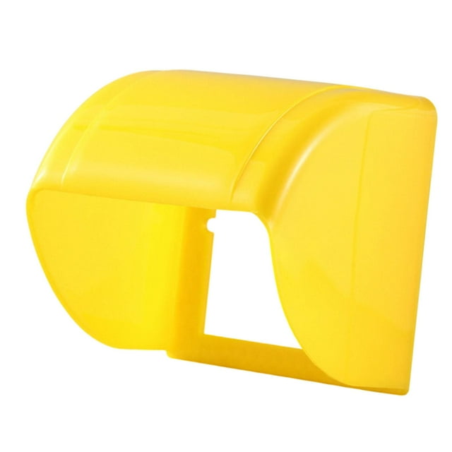 Cubierta Impermeable para Enchufe Protección de Toma Eléctrica Caja de Interruptor para Pared Cubierta Contra Lluvia Y Polvo Fabricada en Material PP Amarillo