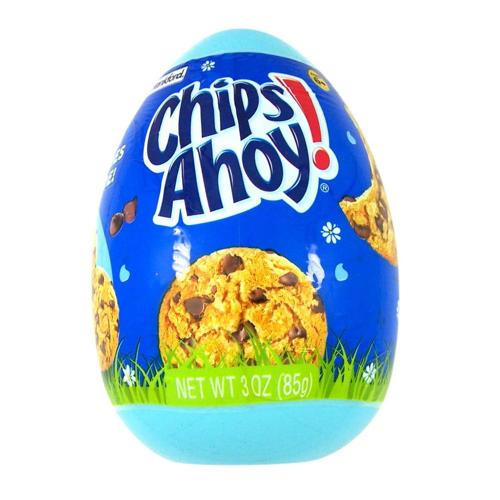Mini Chips Ahoy! Jumbo Easter Egg filled with Cookies Basket Stuffer