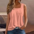 thumbnail image 2 of Tank Tops for Women Vintage Print Ruched Loose Flowy Sleeveless Tops, 2 of 3
