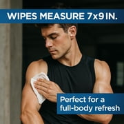 Defense Soap All Natural Peppermint Body Wipes with Tea Tree Oil | Wrestling, Combat, Camping, Gym, Post Workout Shower Wipes for Men and Women. 40 Count