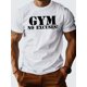 thumbnail image 1 of Camiseta de algodón puro para hombre, ajuste cómodo, camiseta deportiva de ocio, sin excusas, 1 of 5
