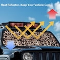 thumbnail image 4 of HUIACONG Sun Shade Windshield for Jeep Wrangler JK JKU JL JLU1997-2024,Window Sun Visor for UV Rays & Heat Protection,Brown Leopard Print Windshield Sunshade, 4 of 6