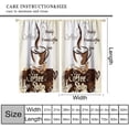 thumbnail image 2 of Coffee Kitchen Curtains, Retro Rustic Coffee Theme Latte Cappuccino Cafe Beans Farmhouse Country Brown WindowTreatment for Bedroom Living Room Cafe Drapes, 42x63 Inch, 2 of 6