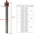 thumbnail image 2 of Calentador de agua de resistencia eléctrica 1/2 3/4 1 pulgada tanque radiador elemento de calefacción 220v resistencia calentador de inmersión calentador de agua Kuyhfg Bienvenido a Kuyhfg, 2 of 5