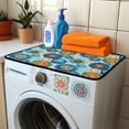 thumbnail image 3 of TSOVTHRID Blue Boho Mandala Floral Print Washer and Dryer Covers for the Top, Non-slip Dryer Top Protector Mat Dust-proof Washing Machine Cover Washer Dryer Top Covers for Laundry Room Kitchen, 3 of 8