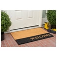 thumbnail image 5 of Welcome Black Stripe Doormat, 24" x 36", 5 of 6