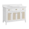 thumbnail image 4 of Nicole Curtis Northville 48" Vanity in Matte White Oak with Pure White Top, 4 of 17