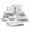 Marble Grey-26 Piece(Service for 6), variant on 26-piece Marble Grey Square Dinnerware Sets Flora Porcelain Dinner Set For 6 Service 6wave & Dishwasher Safe Bpa Lead Cadmium Free