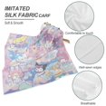 thumbnail image 5 of Hello Kitty Silk Satin Square Head Scarf - Square Head Scarves for Women Hair Kerchief Bandanas Sleeping Head Wraps, 5 of 8