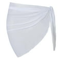 thumbnail image 4 of purcolt Swimsuit Cover ups for Women Sheer Wrap Sarong Chiffon Bikini Skirt Beach Bathing Suit Mini Skirt, 4 of 4