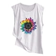thumbnail image 4 of DailyTrove Women's Tie-Dye Floral Tank Top - Polyester Casual Summer & Boho Wear, Vibrant for Outings, 4 of 4
