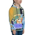 thumbnail image 3 of Johaoi Bluey Pattern Teen Pullover Hoodie Sweatshirts,Long Sleeve Pullover Casual Hooded Sweatshirt for Youth-Medium, 3 of 6