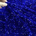 thumbnail image 4 of Falda de árbol de Navidad FUHSY de terciopelo azul real de 90 cm con lentejuelas, 4 of 7